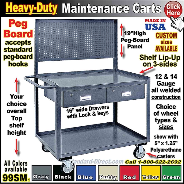 99SM MAINTENANCE CART with peg board