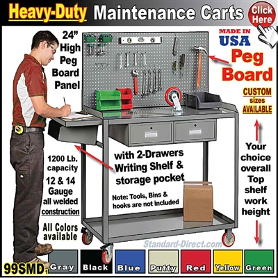 99SMD MAINTENANCE CART with peg board