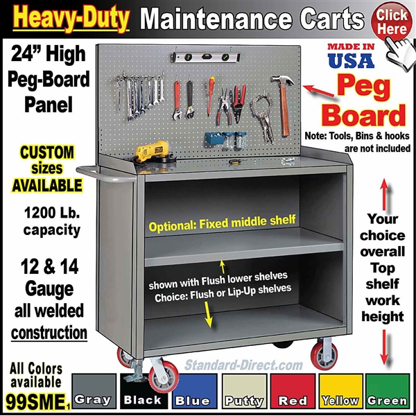 99SME MAINTENANCE CART with peg board