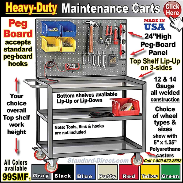 99SMF MAINTENANCE CART with peg board