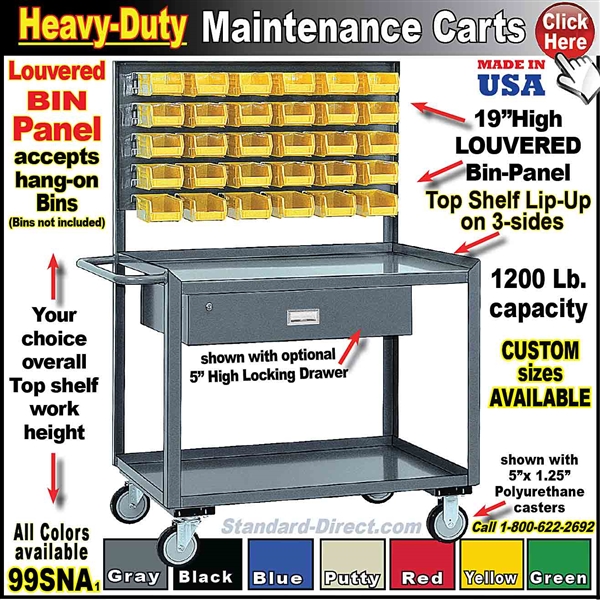 99SNA MAINTENANCE CART with louvered panel
