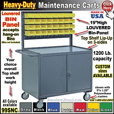 99SNC MAINTENANCE CART with louvered panel