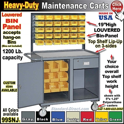99SNJ MAINTENANCE CART with louvered panel