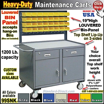 99SNK MAINTENANCE CART with louvered panel