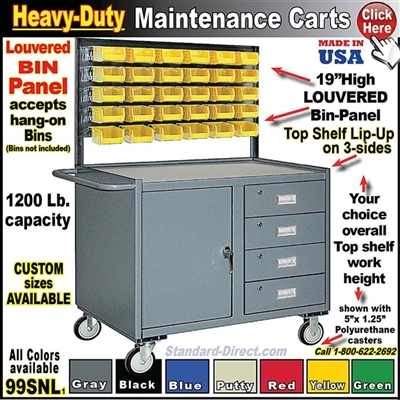 99SNL MAINTENANCE CART with louvered panel