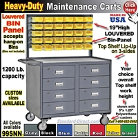 99SNN MAINTENANCE CART with louvered panel