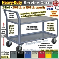 99SX * 2-Shelf Service Carts