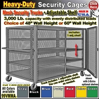 99VMMA * Heavy-Duty Security Trucks with adjustable shelf