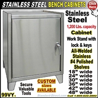 99VY Stainless Steel Bench cabinets