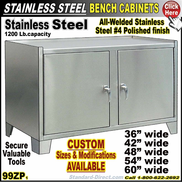 99ZP Stainless Steel Bench cabinets