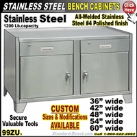99ZU Stainless Steel Bench cabinets
