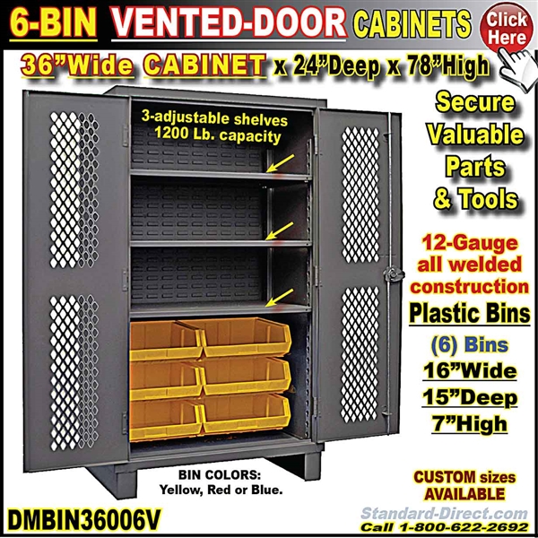 DMBIN36006V *6-Bin Cabinet