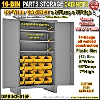DMBIN36016F *16-Bin Cabinet