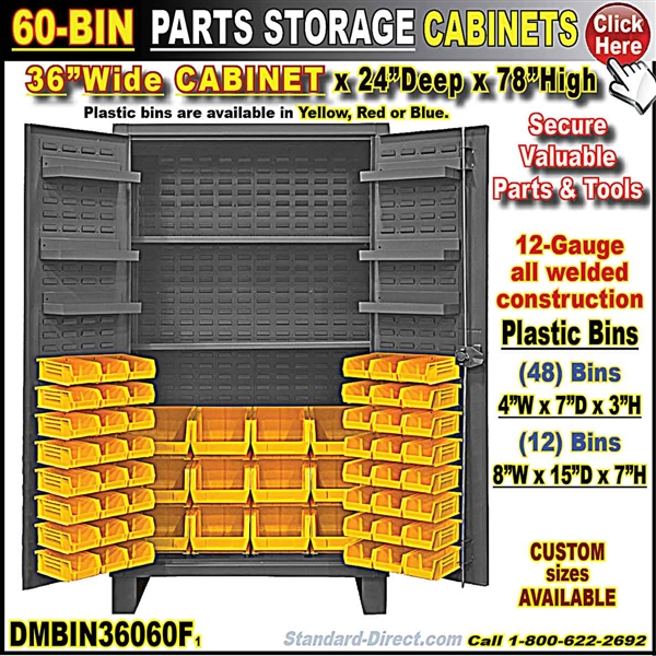 DMBIN36060F *60-Bin Cabinet