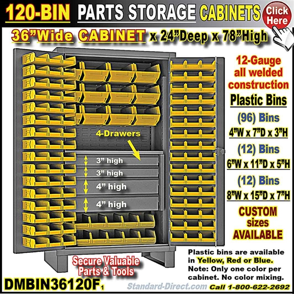 DMBIN36120F 120-BIN CABINET