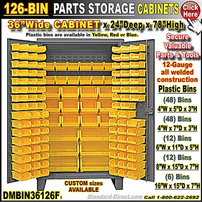 DMBIN36126F *126-Bin Cabinet