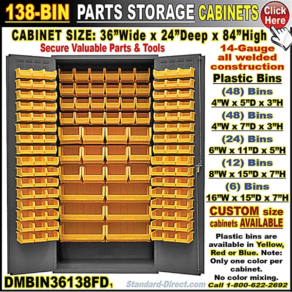 DMBIN36138FD 138-BIN CABINET