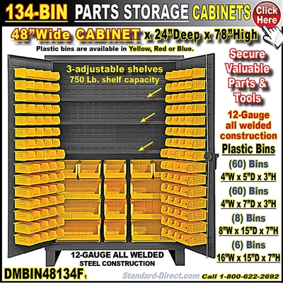 DMBIN48134F 134-BIN CABINET