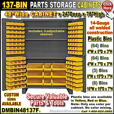 DMBIN48137F 137-BIN CABINET