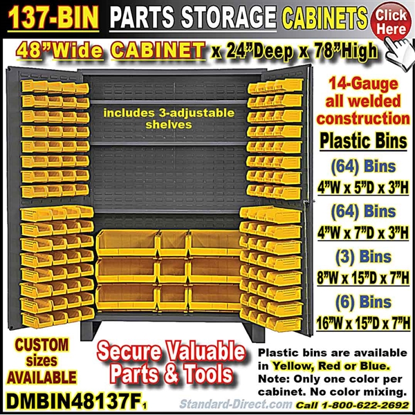 DMBIN48137F 137-BIN CABINET