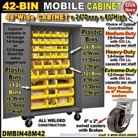 DMBIN48M42 42-BIN MOBILE CABINET
