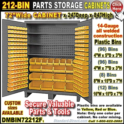 DMBIN72212F 212-BIN CABINET