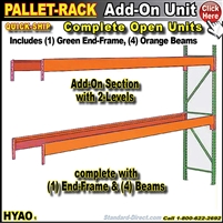 HYAO * Pallet Rack Open Add-On Unit