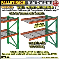 HYAW * Pallet Rack Wire-Deck Add-On