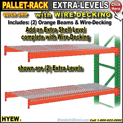 HYEW * Pallet Rack Wire-Deck Levels