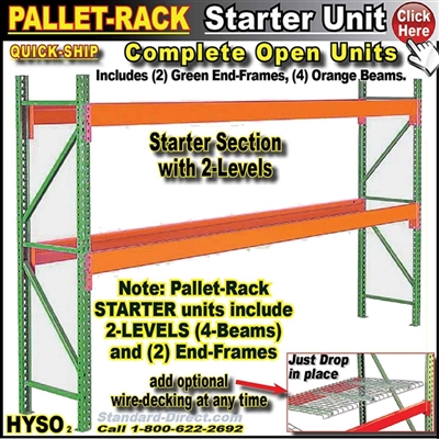 HYSO * Pallet Rack Open Starter Unit