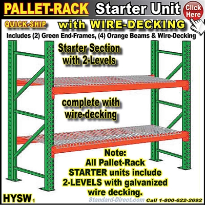 HYSW * Pallet Rack Wire-Deck Starter