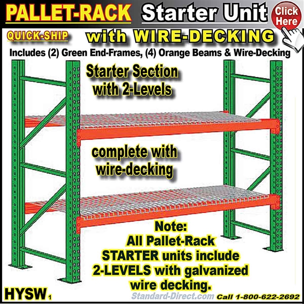 HYSW * Pallet Rack Wire-Deck Starter