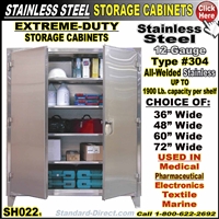 SH022 Stainless Steel Storage Cabinet