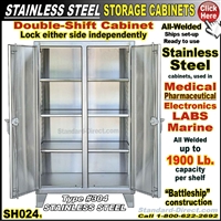 SH024 Stainless Steel Storage Cabinet
