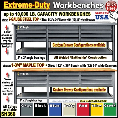 SH360 * Extreme-Duty Workbenchs