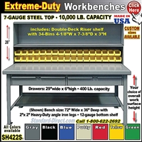 SH422 * Extreme-Duty 2-DRAWER Workbenchs