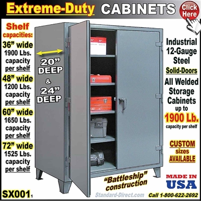 SX001 * Extreme-Duty Storage Cabinets