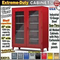 SX013 * Clear-View Door Storage Cabinets