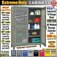 SX015 * Vented-Doors Storage Cabinets