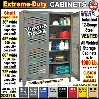 SX015 * Vented-Doors Storage Cabinets