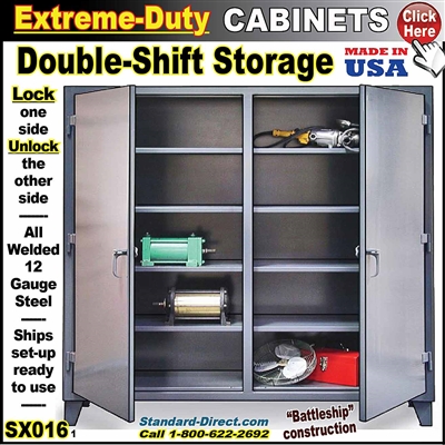 SX016 * Double-Shift Storage Cabinets