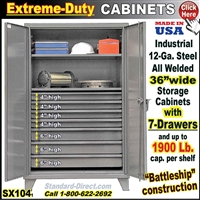 SX104 * Extreme-Duty Storage Cabinets with Drawers