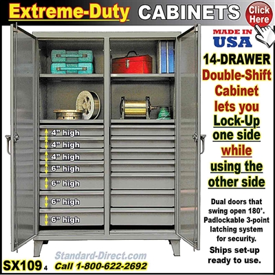 SX109 * Double-Shift Cabinet 14-Drawer
