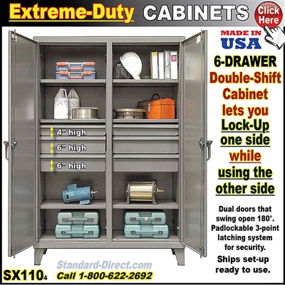 SX110 * Double-Shift Cabinet 6-Drawer
