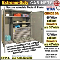 SX114 * Extreme-Duty Cabinet, 6-Drawer