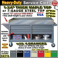 SX219 EXTREME-DUTY Mobile BENCH CABINET