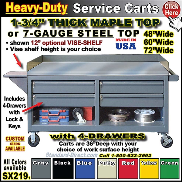 SX219 EXTREME-DUTY Mobile BENCH CABINET