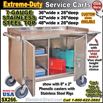 SX266 EXTREME-DUTY STAINLESS BENCH CABINET
