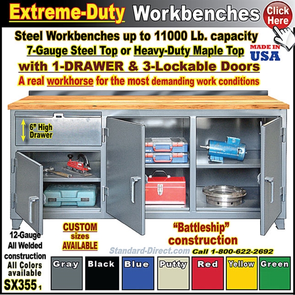 SX355 * Extreme-Duty Workbenches
