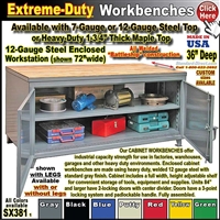 SX381 * Extreme-Duty Workbenches